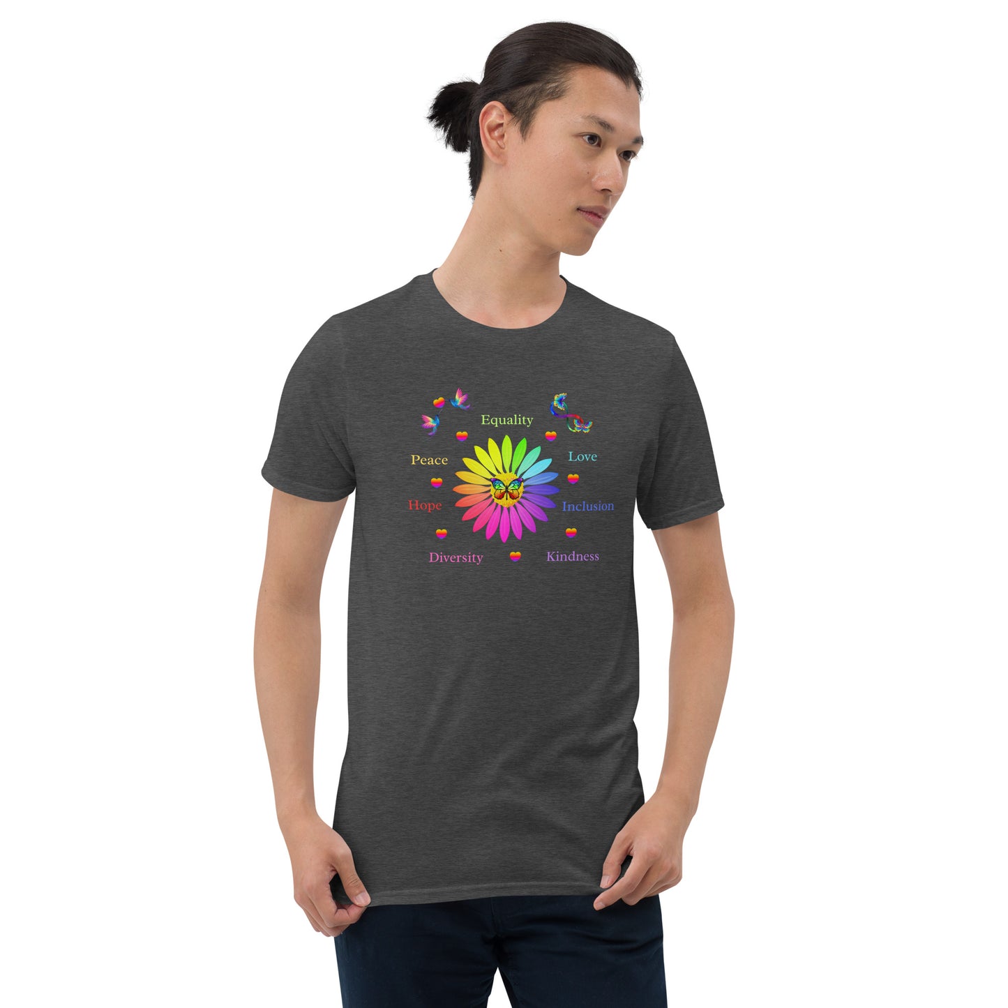 LGBTQ+ Unisex Tee Support Love for All Equality Love Inclusion Kindness... by EraofInk