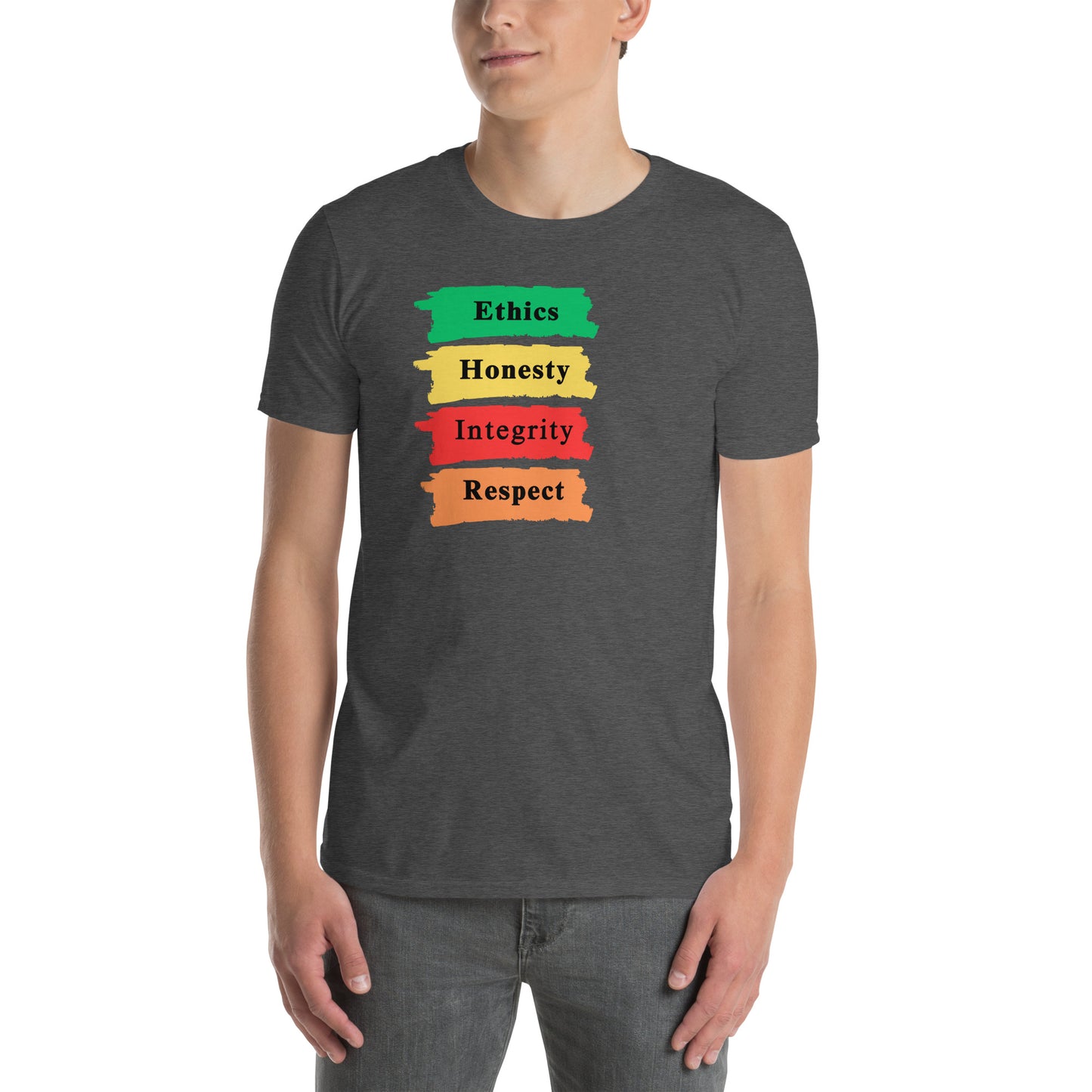 Core Values Ethics Honesty Integrity Respect Unisex Tee by EraofInk