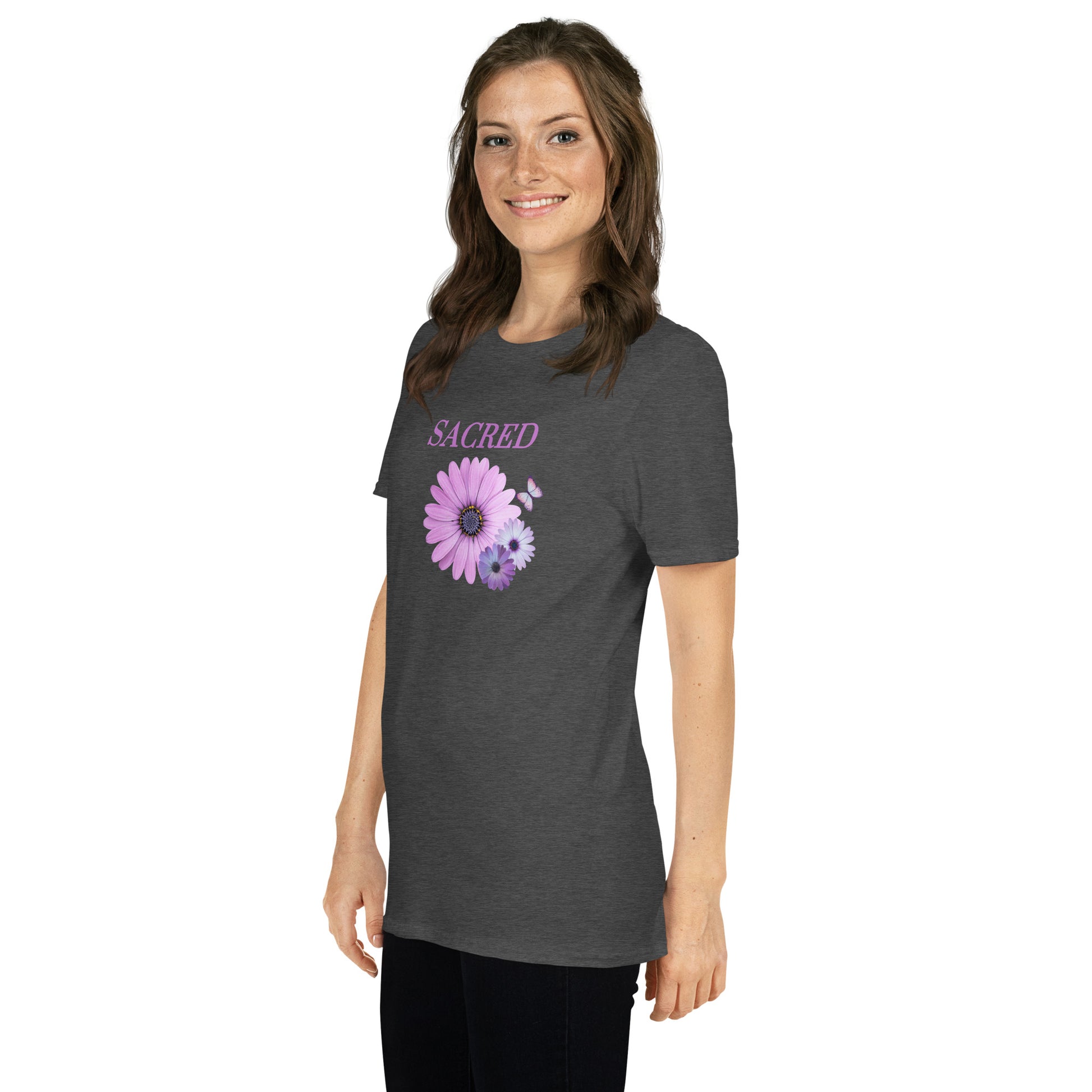 Sacred Floral Design Unisex Tee by EraofInk