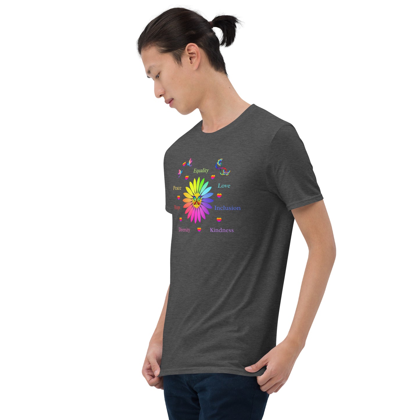 LGBTQ+ Unisex Tee Support Love for All Equality Love Inclusion Kindness... by EraofInk