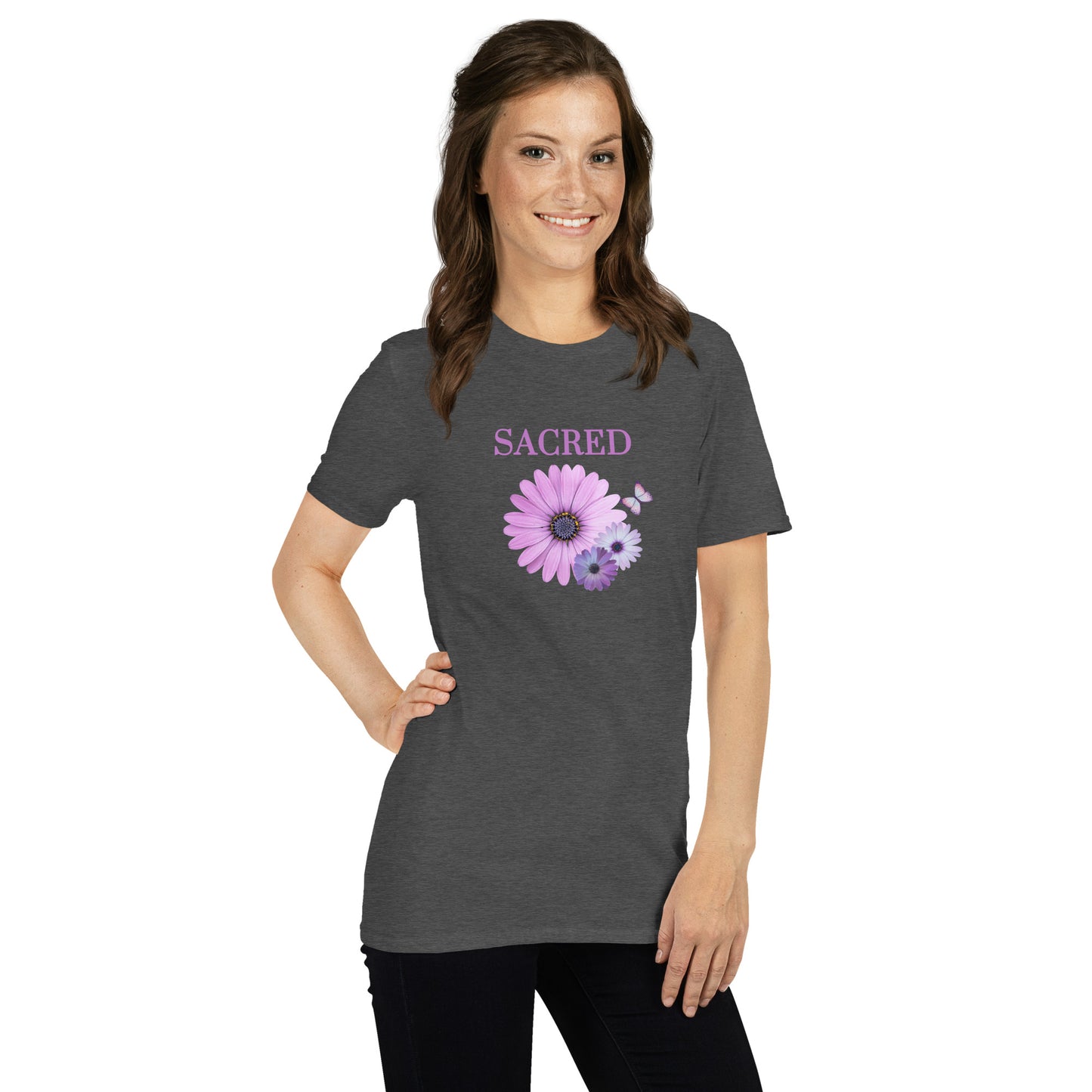 Sacred Floral Design Unisex Tee by EraofInk