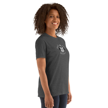 Halftime Queen Football Cheer for Black & Grey Unisex Tee by EraofInk