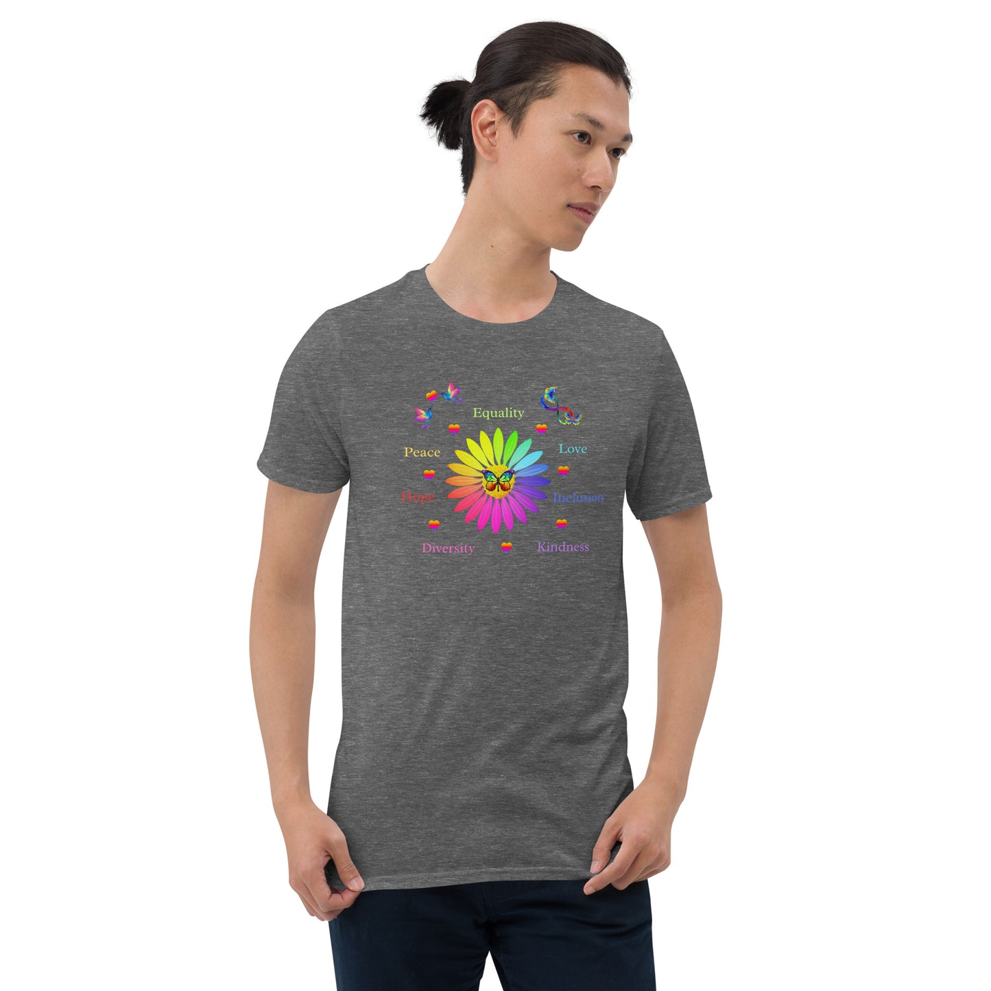 LGBTQ+ Unisex Tee Support Love for All Equality Love Inclusion Kindness... by EraofInk