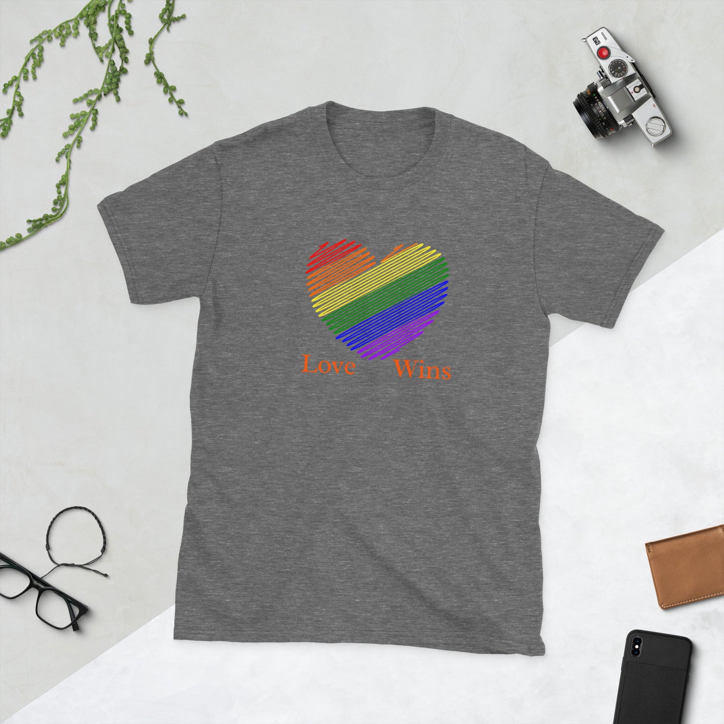 Love Wins LGBTQ+ Equality Love for All Unisex Tee by EraofInk