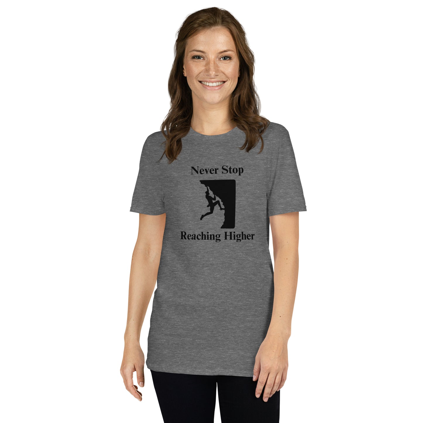 Never Stop Reaching Higher Unisex Tee by EraofInk