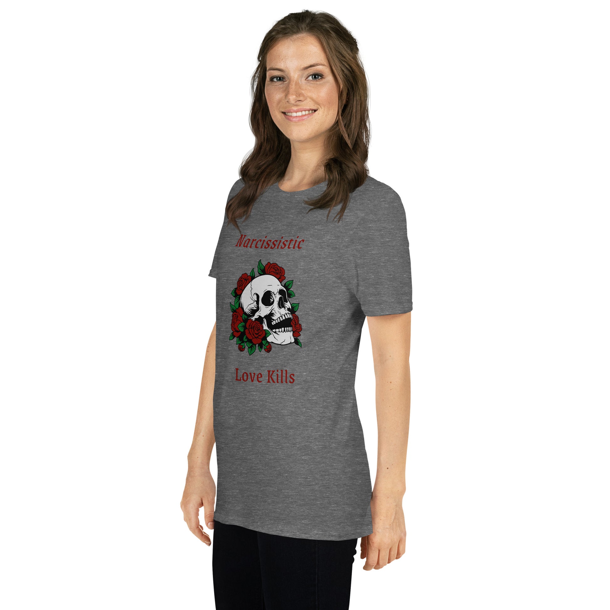 Narcissistic Abuse Awareness Graphic Tee Narcissistic Love Kills Unisex Tee by EraofInk