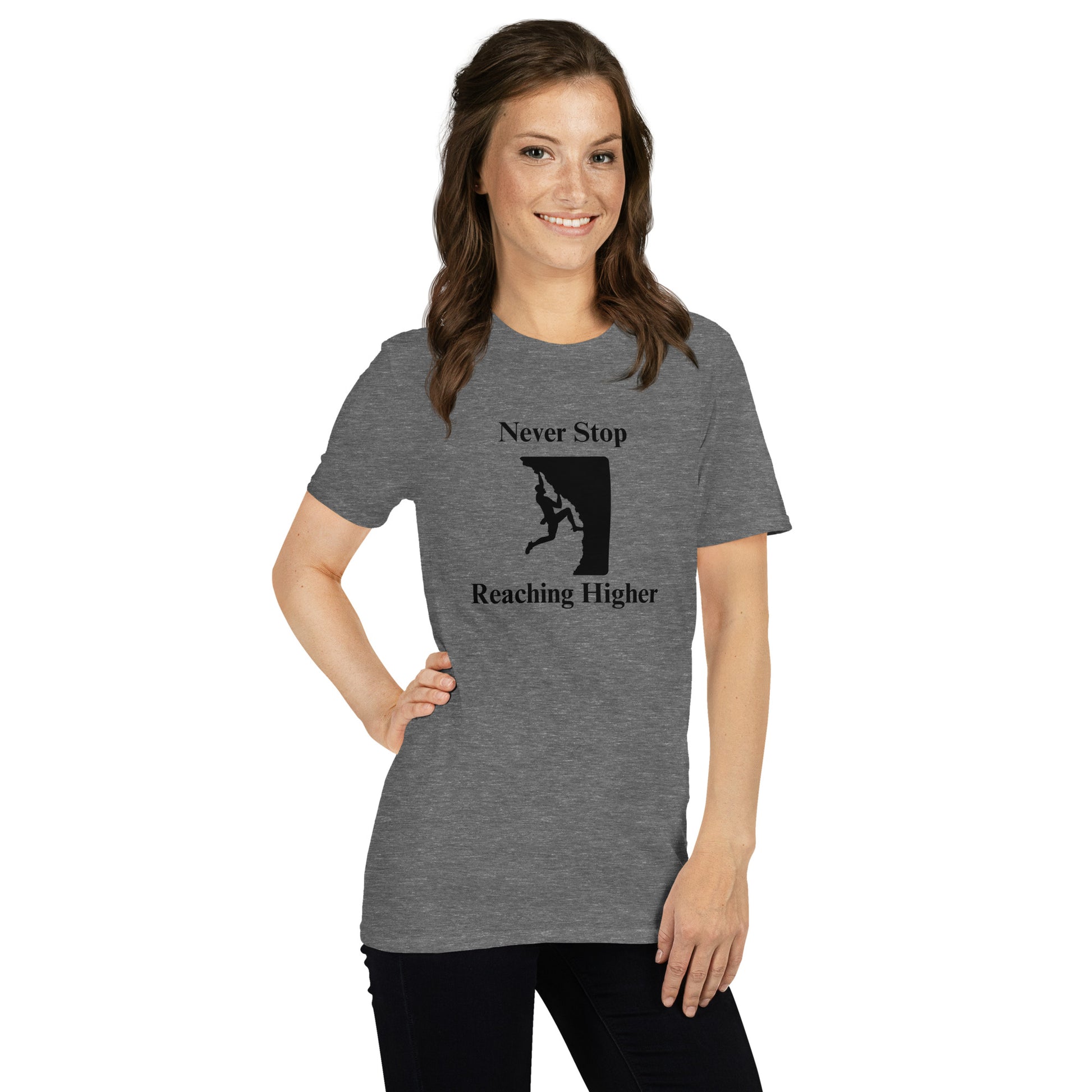 Never Stop Reaching Higher Unisex Tee by EraofInk