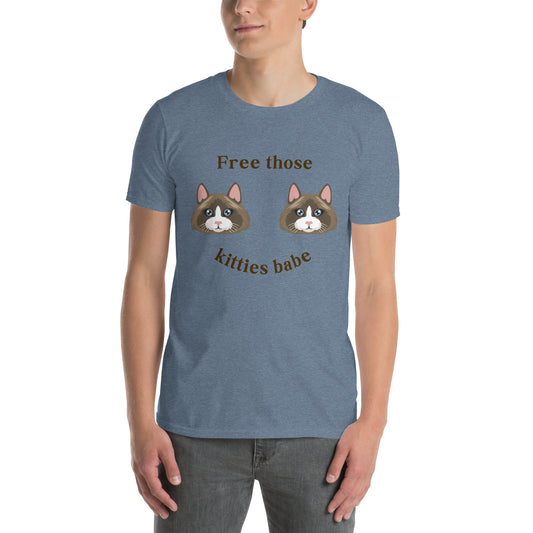 Free Those Kitties Babe Unisex Tee by EraofInk