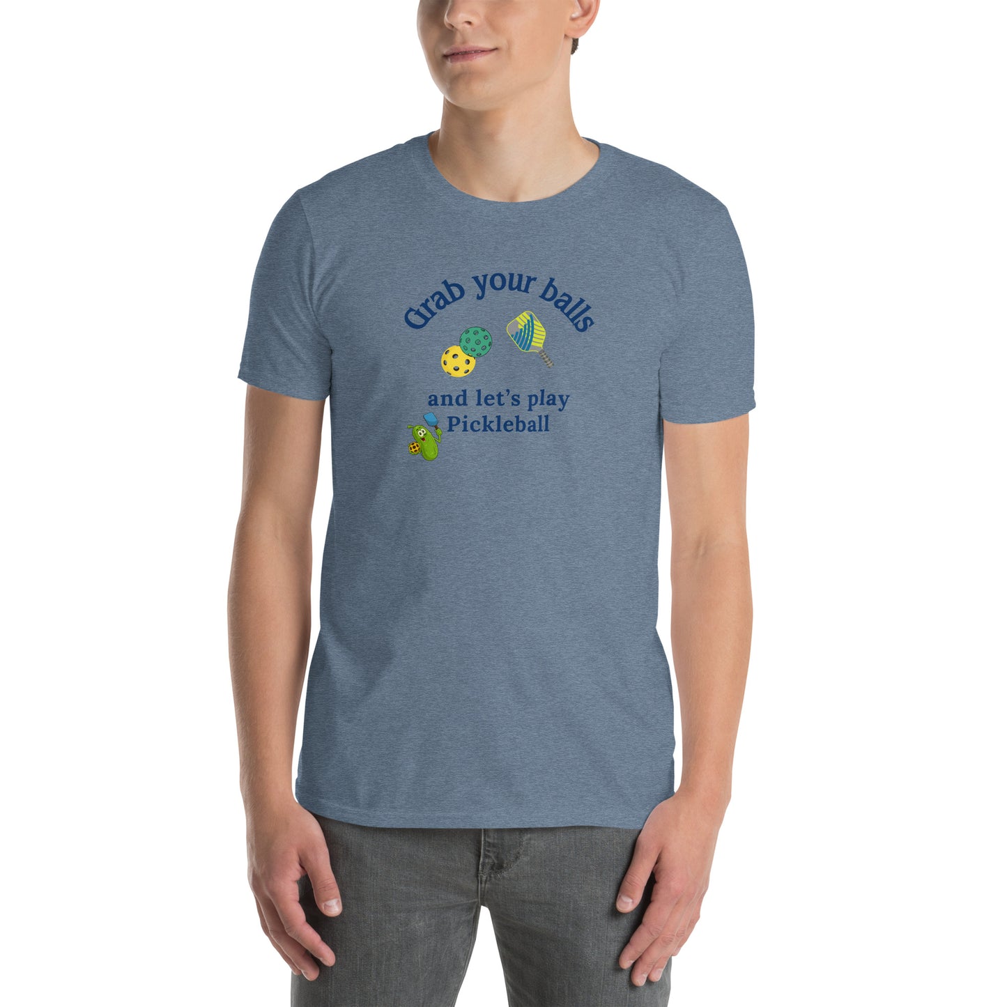 Grab Your Balls & Let's Play Pickleball Unisex Tee by EraofInk