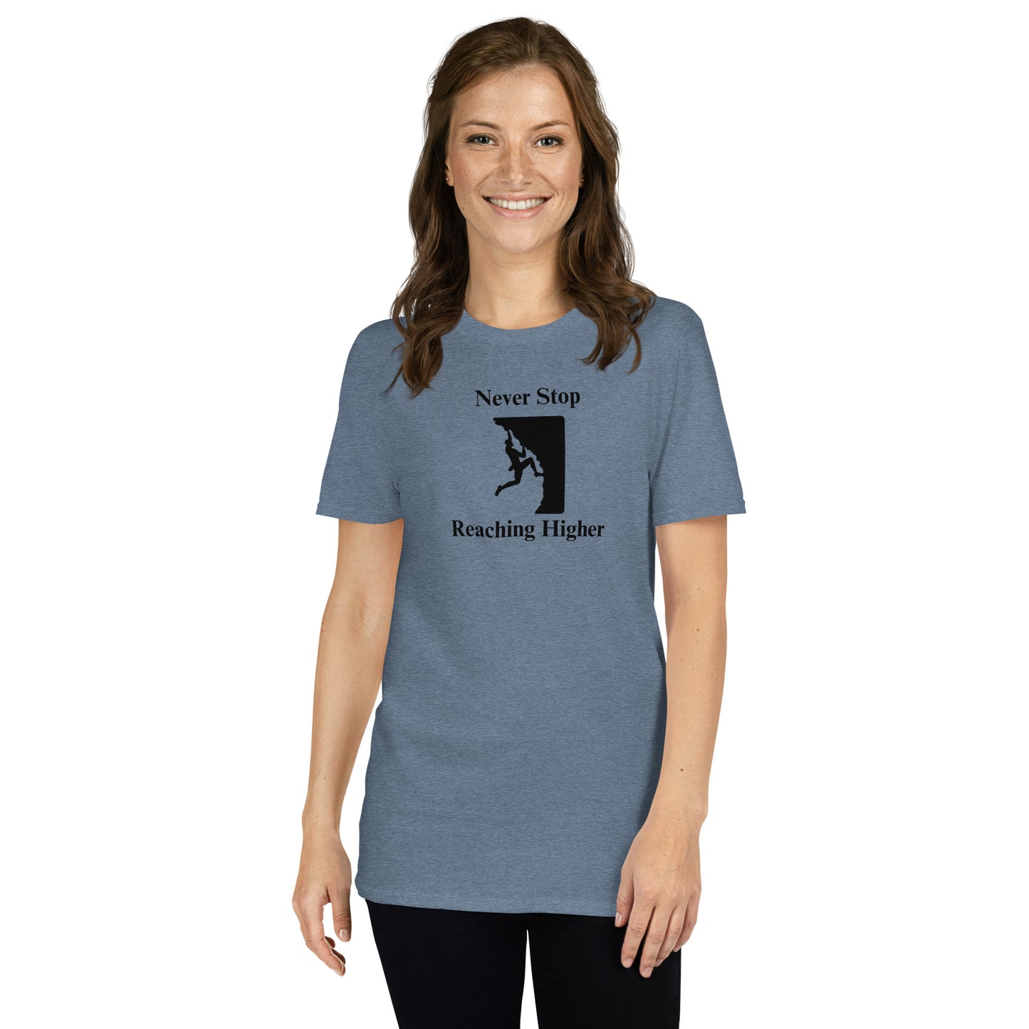 Never Stop Reaching Higher Unisex Tee by EraofInk