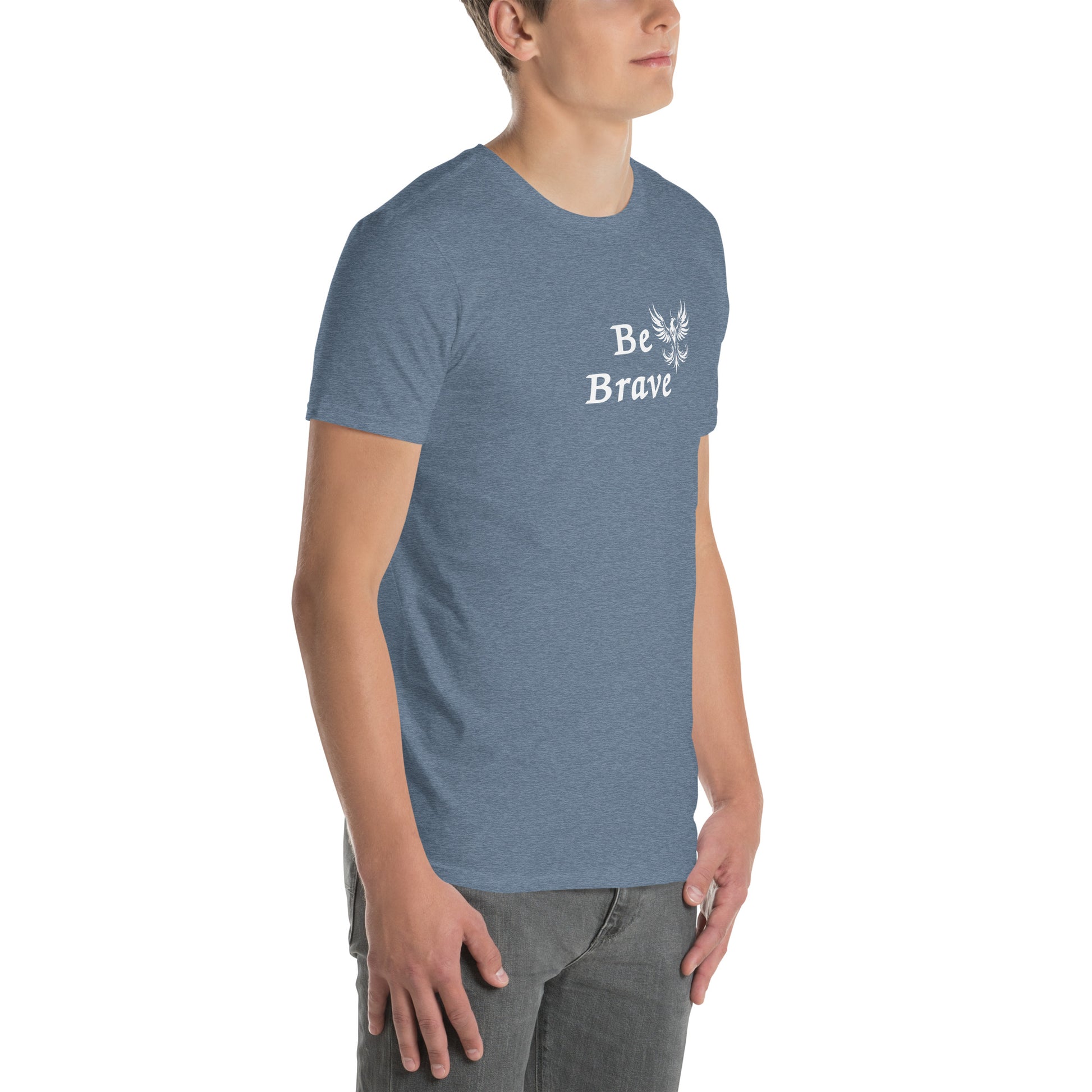 Be Brave Rising Phoenix Unisex Tee by EraofInk