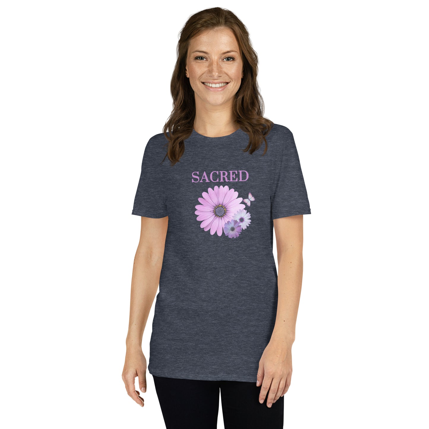Sacred Floral Design Unisex Tee by EraofInk