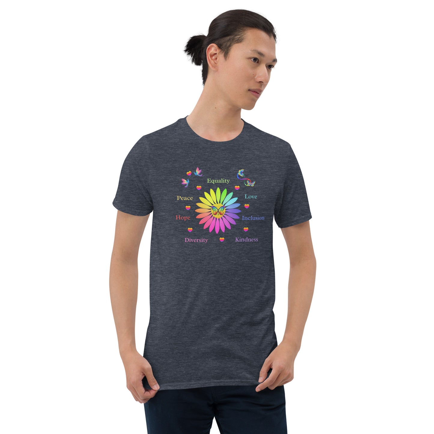 LGBTQ+ Unisex Tee Support Love for All Equality Love Inclusion Kindness... by EraofInk
