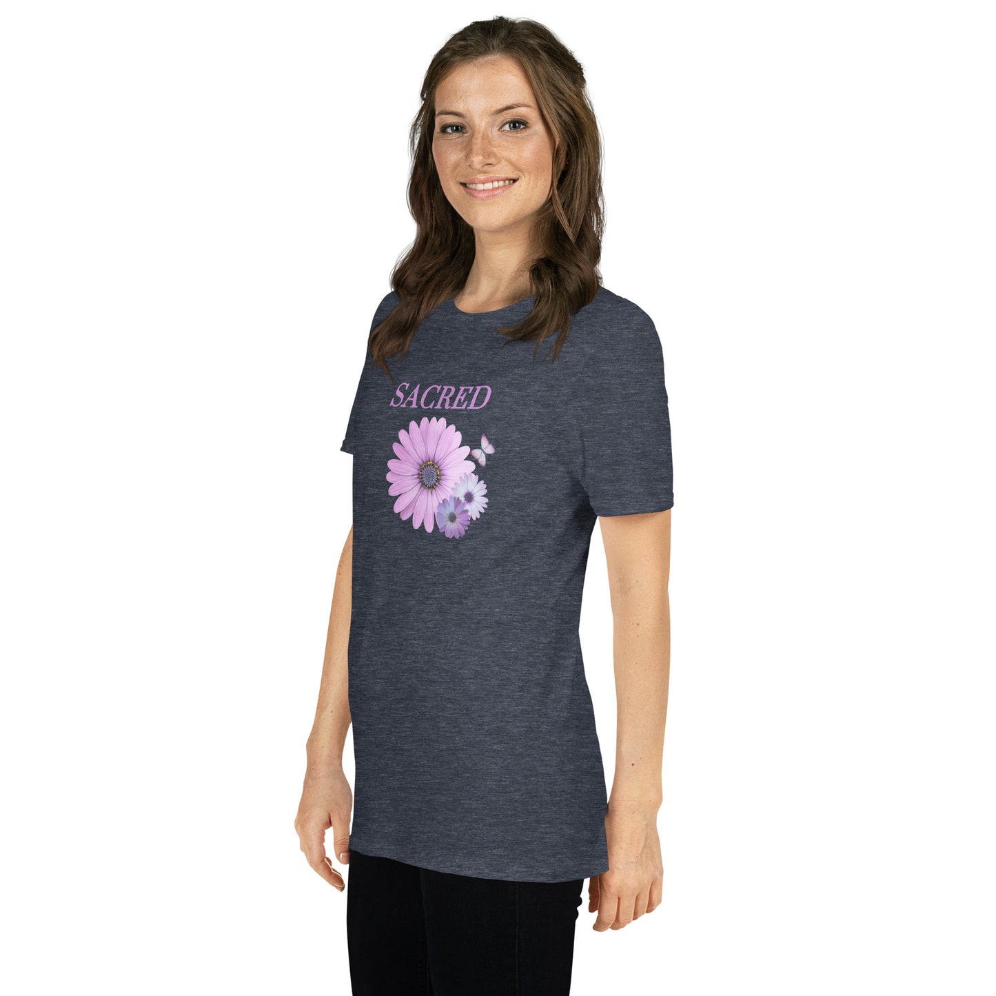 Sacred Floral Design Unisex Tee by EraofInk