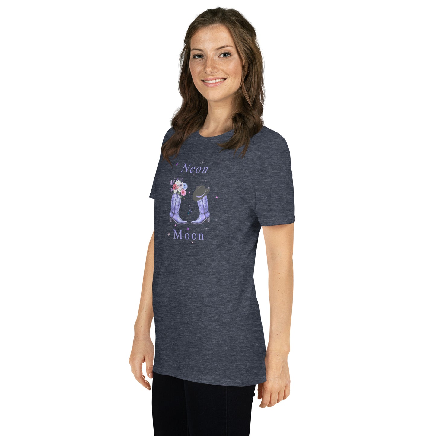 Neon Moon Unisex Tee by EraofInk