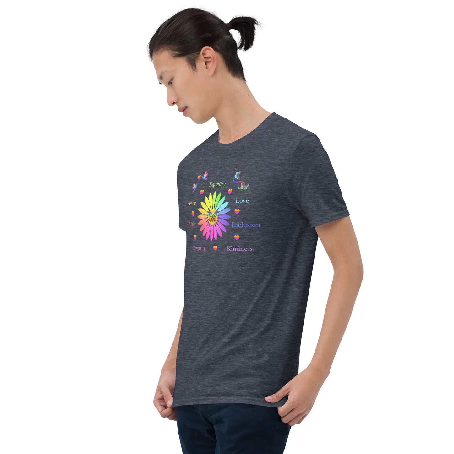 LGBTQ+ Unisex Tee Support Love for All Equality Love Inclusion Kindness... by EraofInk