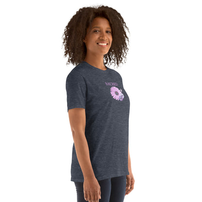 Sacred Floral Design Unisex Tee by EraofInk