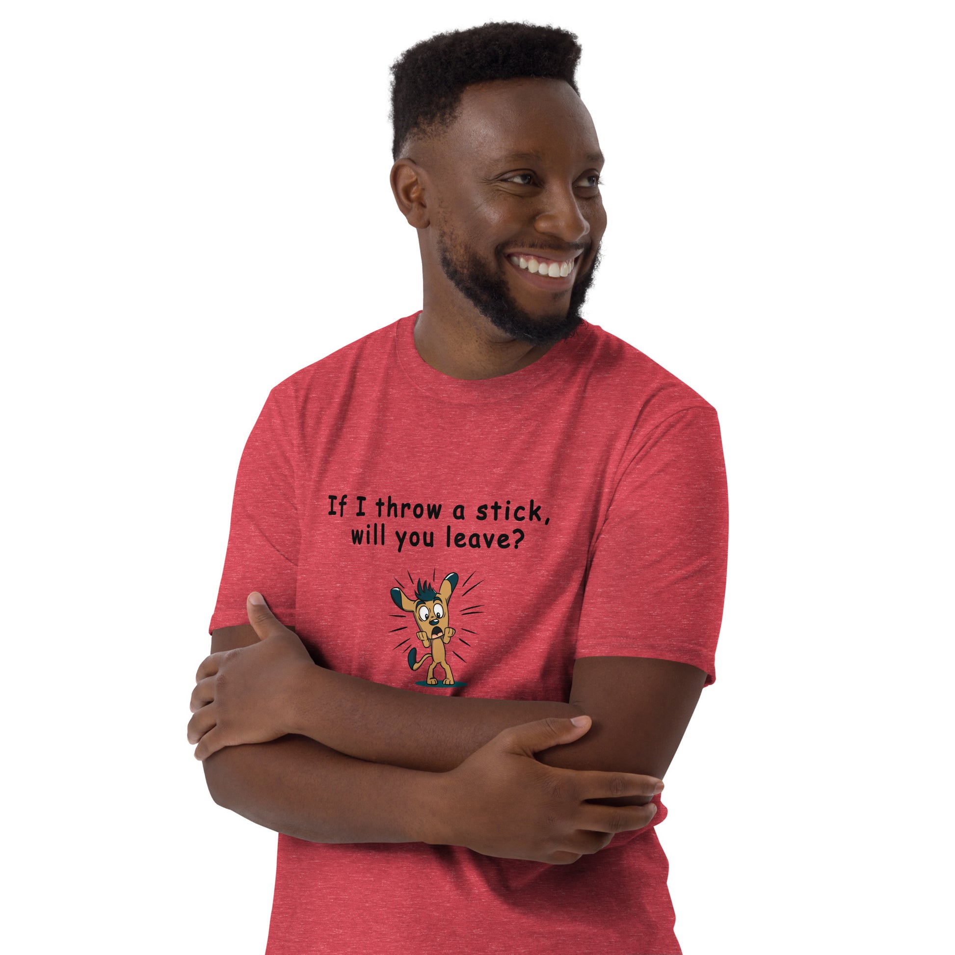 The Leave Me Alone Tee - If I Throw a Stick Will You Leave? Unisex Tee by EraofInk