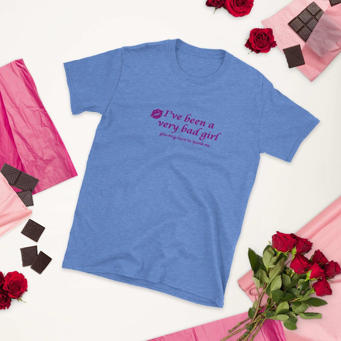 I've Been A Very Bad Girl You Might Have To Spank Me Unisex Tee by EraofInk