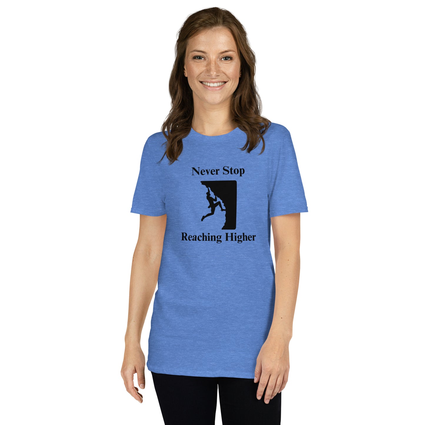 Never Stop Reaching Higher Unisex Tee by EraofInk