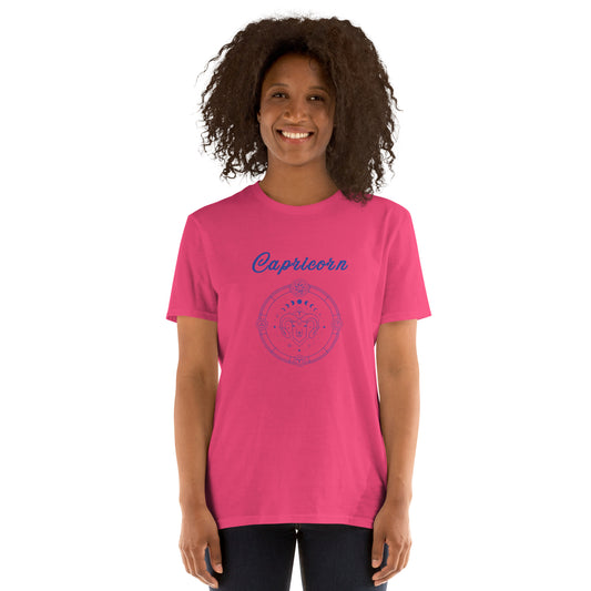 Capricorn Astrological Zodiac Unisex Tee by EraofInk