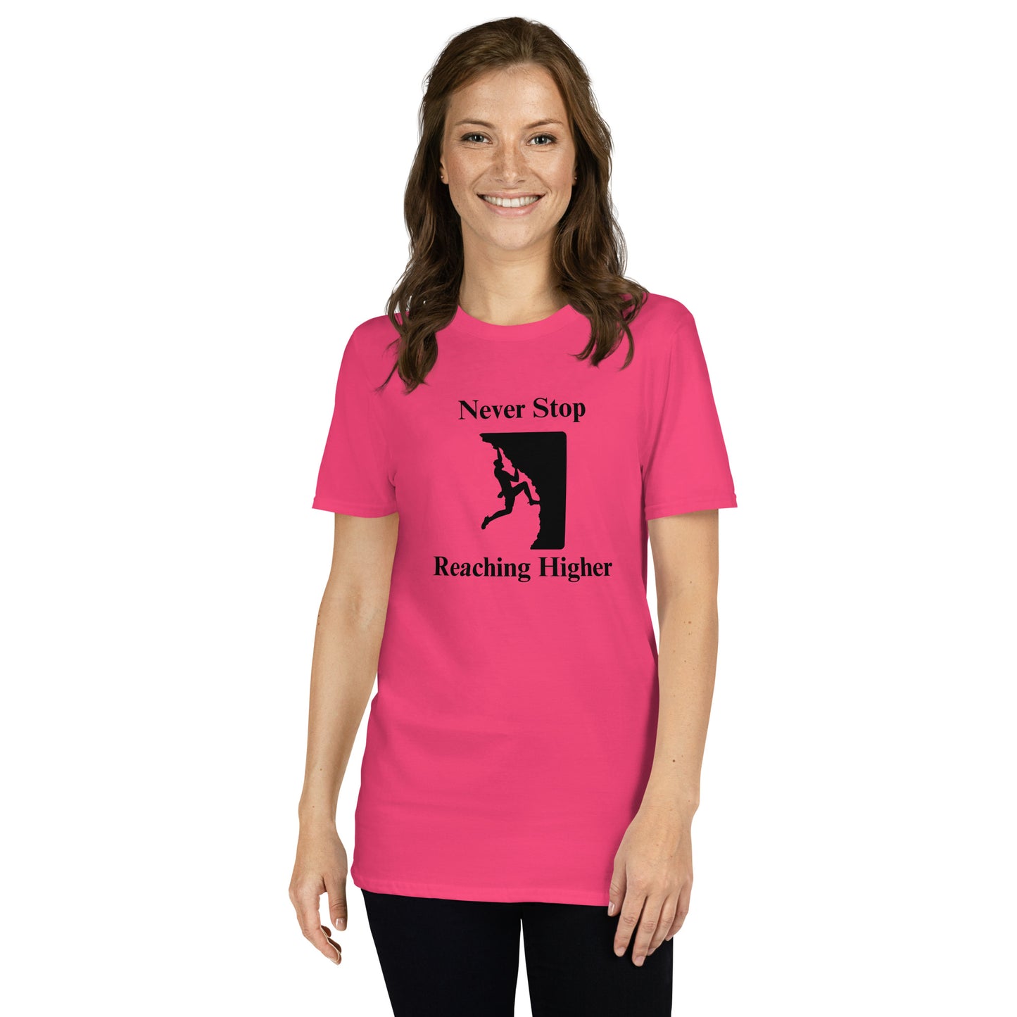 Never Stop Reaching Higher Unisex Tee by EraofInk