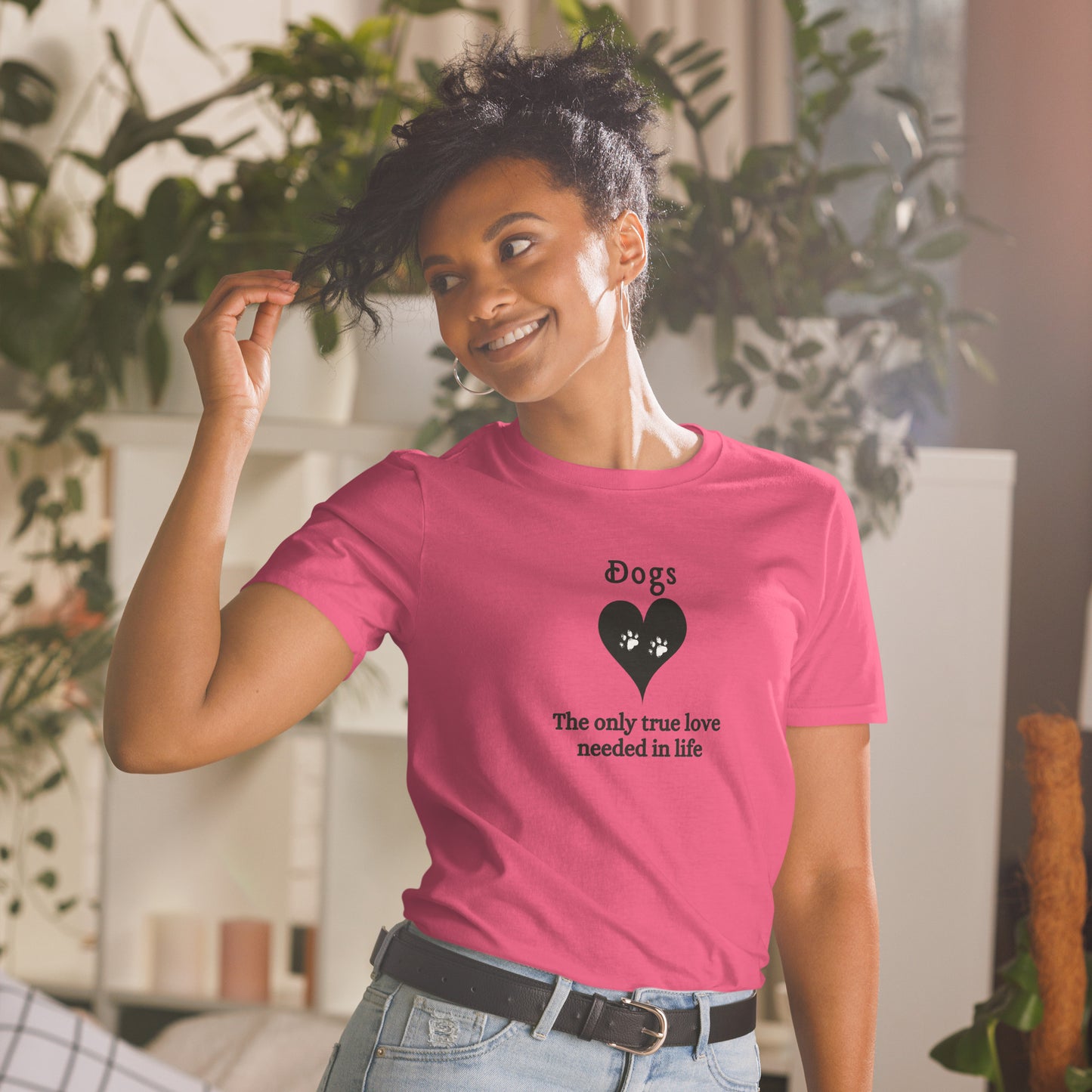 I Love Dogs Tee Dogs The Only True Love Needed in Life Unisex Tee by EraofInk