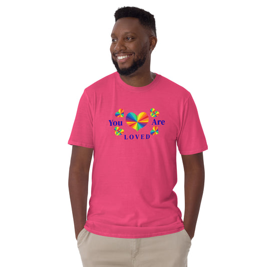 LGBTQ+ Tee LGBTQIA Tee Equality Tee You Are Loved Unisex Tee by EraofInk