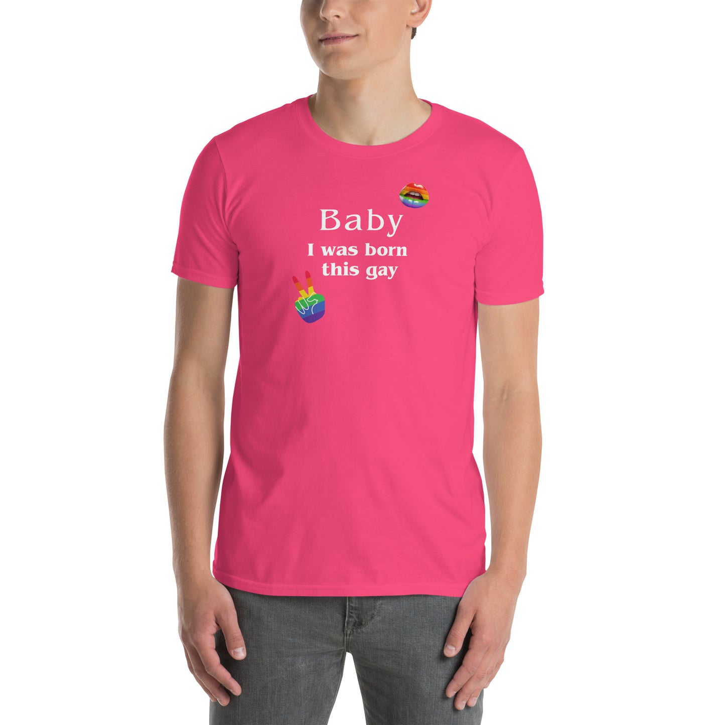 LGBTQ+ LGBTQIA Tee Baby I Was Born This Gay Unisex Tee by EraofInk