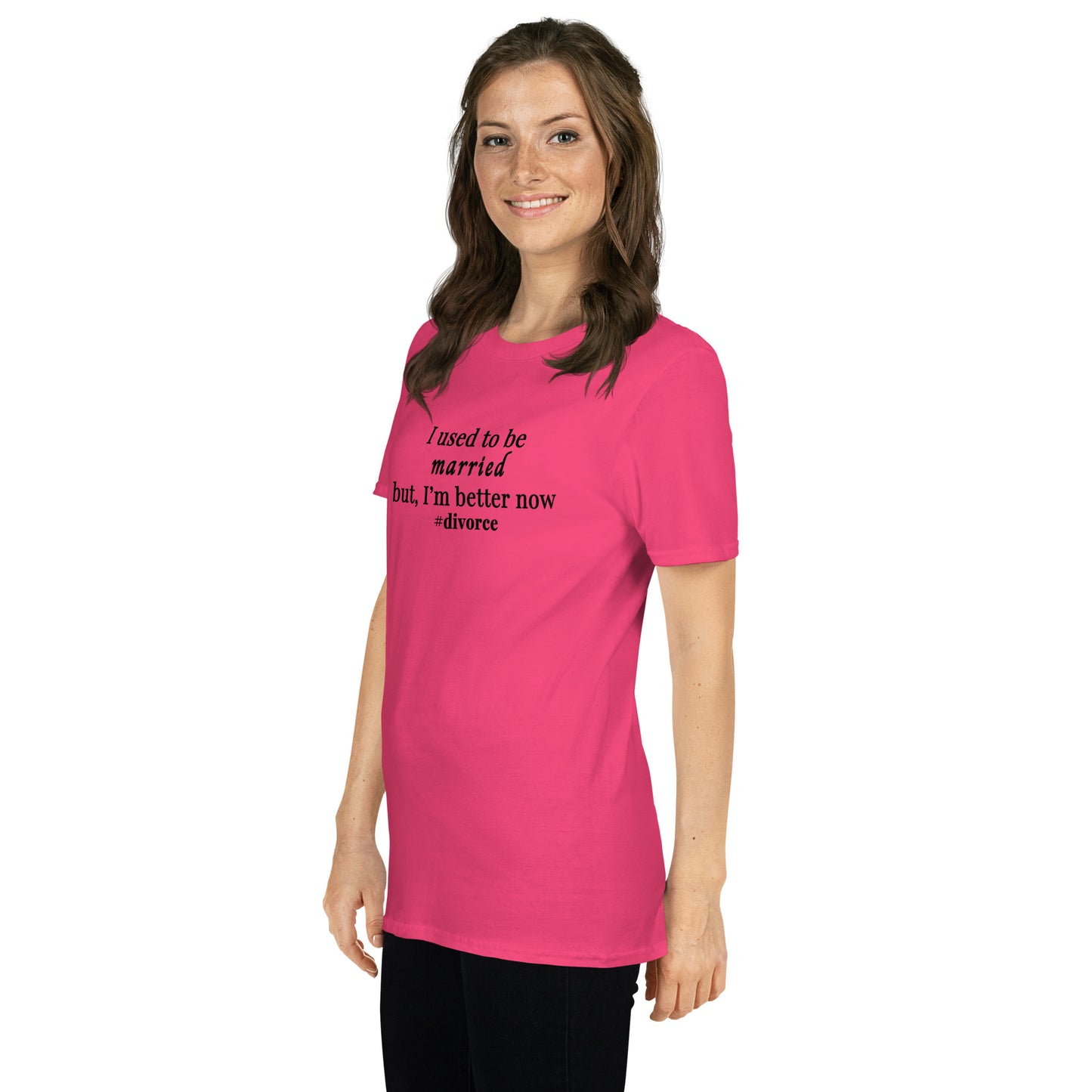 Parody Divorce Tee - I Used to be Married but I'm Better Now #divorce Unisex Tee by EraofInk