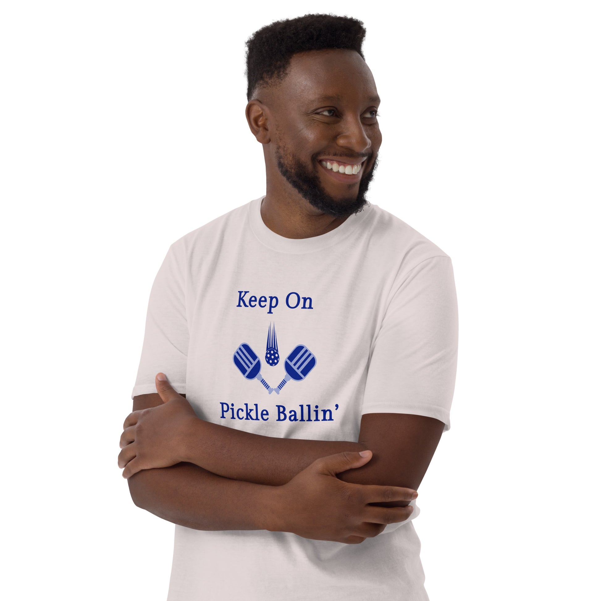 Keep On Pickle Ballin' Male Design Unisex Tee by EraofInk