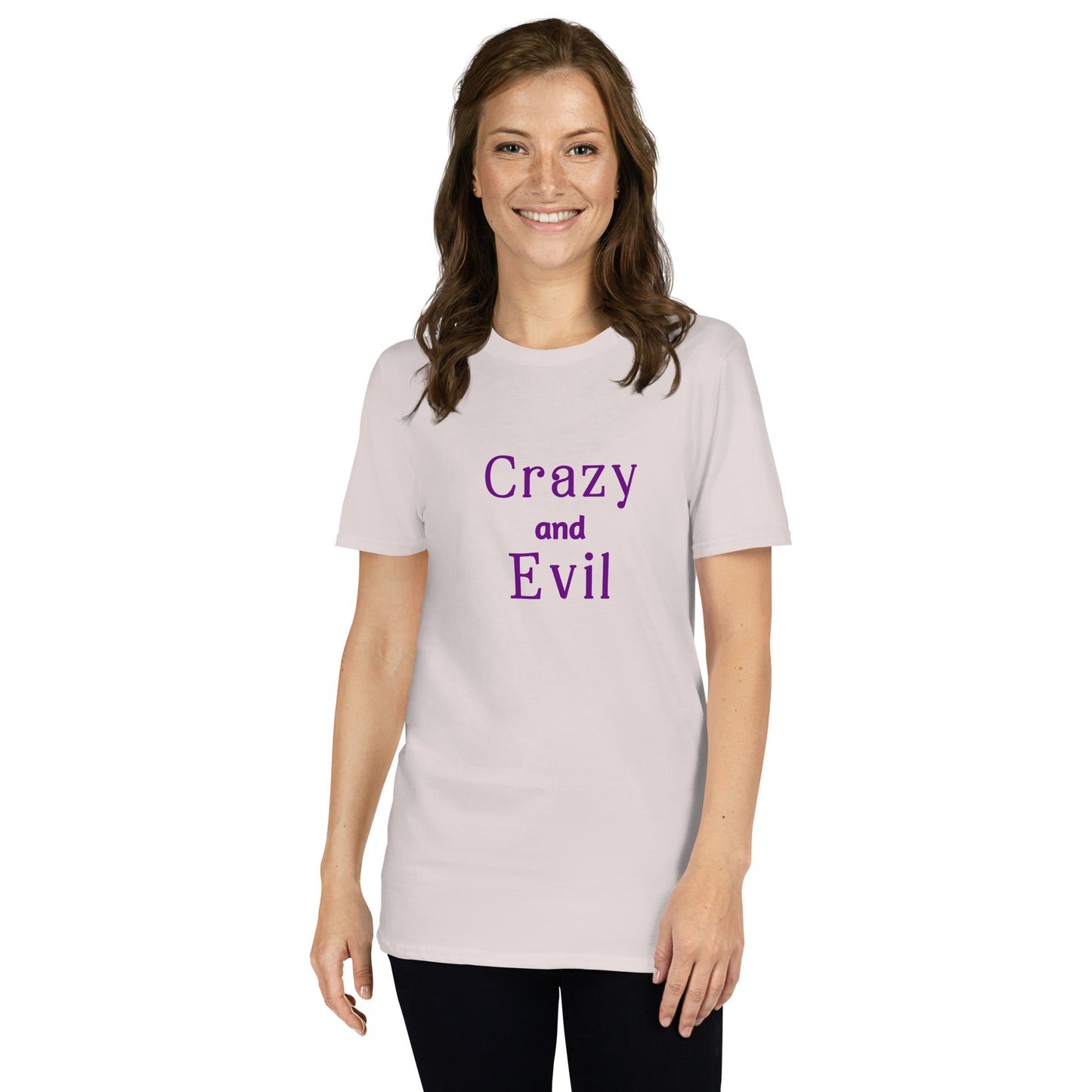 Crazy and Evil Unisex Tee by EraofInk