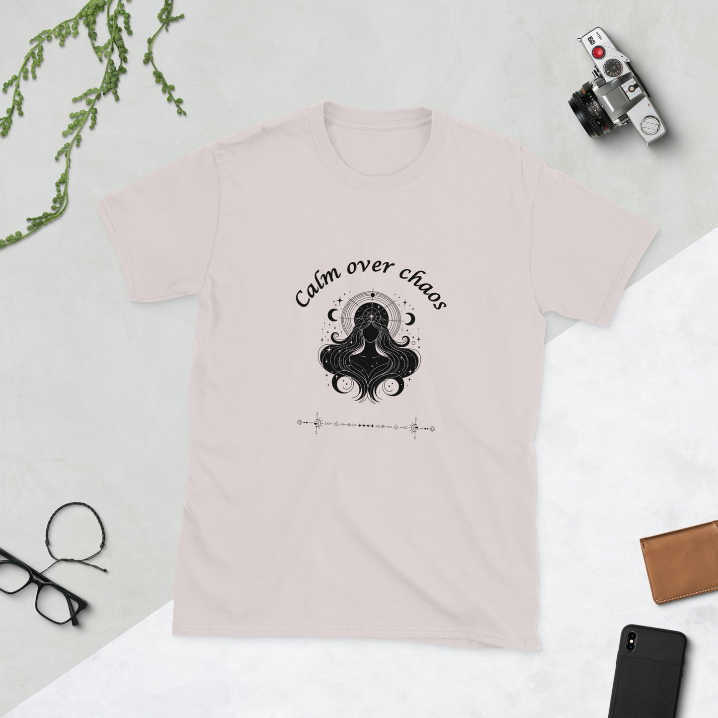Calm Over Chaos Unisex Tee by EraofInk