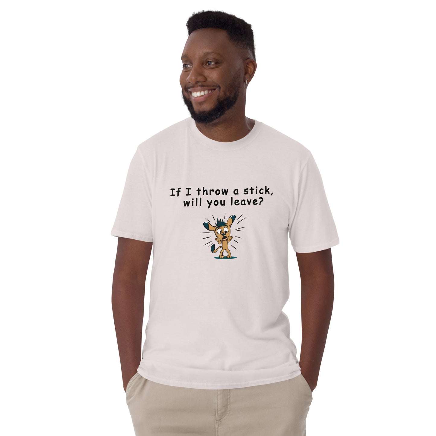 The Leave Me Alone Tee - If I Throw a Stick Will You Leave? Unisex Tee by EraofInk