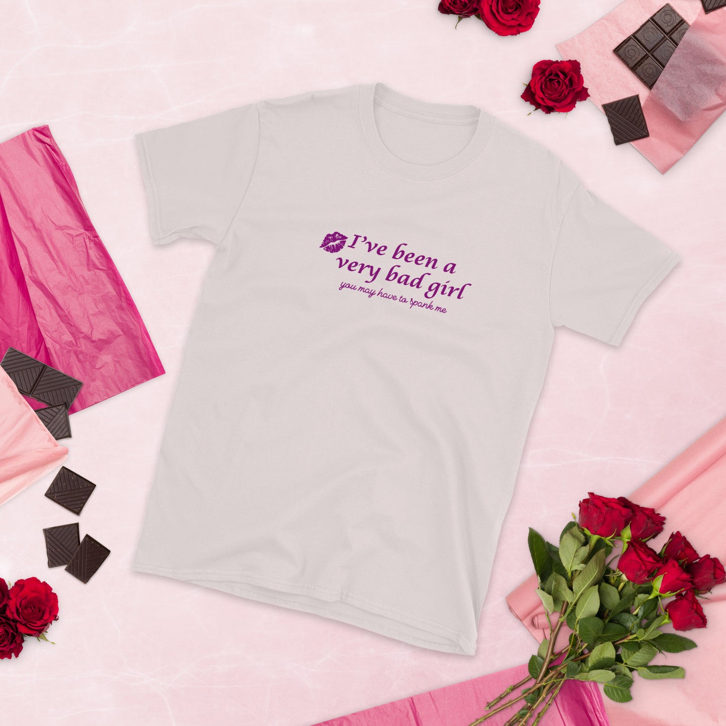 I've Been A Very Bad Girl You Might Have To Spank Me Unisex Tee by EraofInk