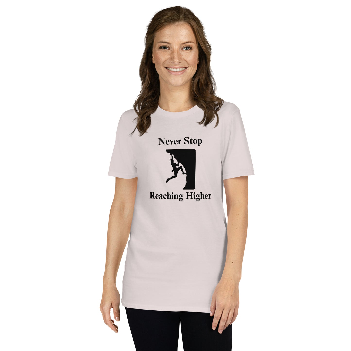 Never Stop Reaching Higher Unisex Tee by EraofInk