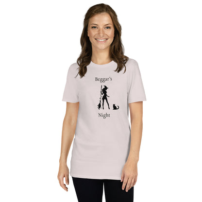 Beggar's Night Halloween Witch Sexy Witch Unisex Tee by EraofInk