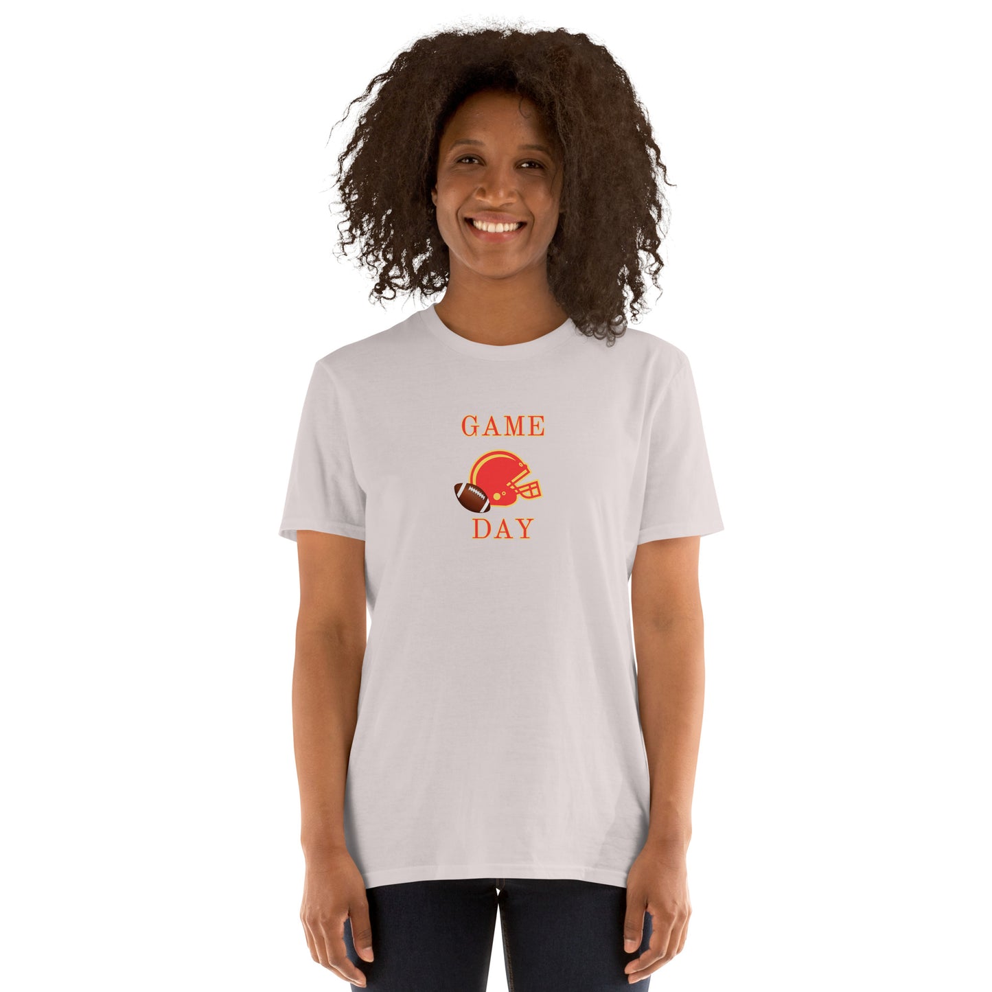 Football Game Day Red & Gold Unisex Tee by EraofInk