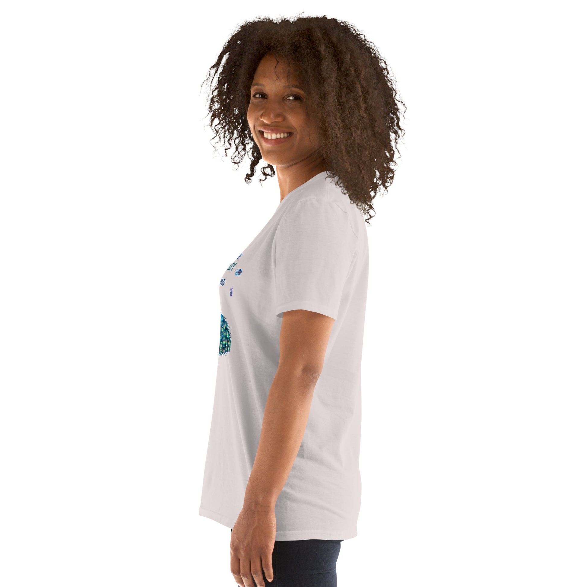 Beautiful Peacock Don't Ruffle My Feathers Unisex Tee by EraofInk
