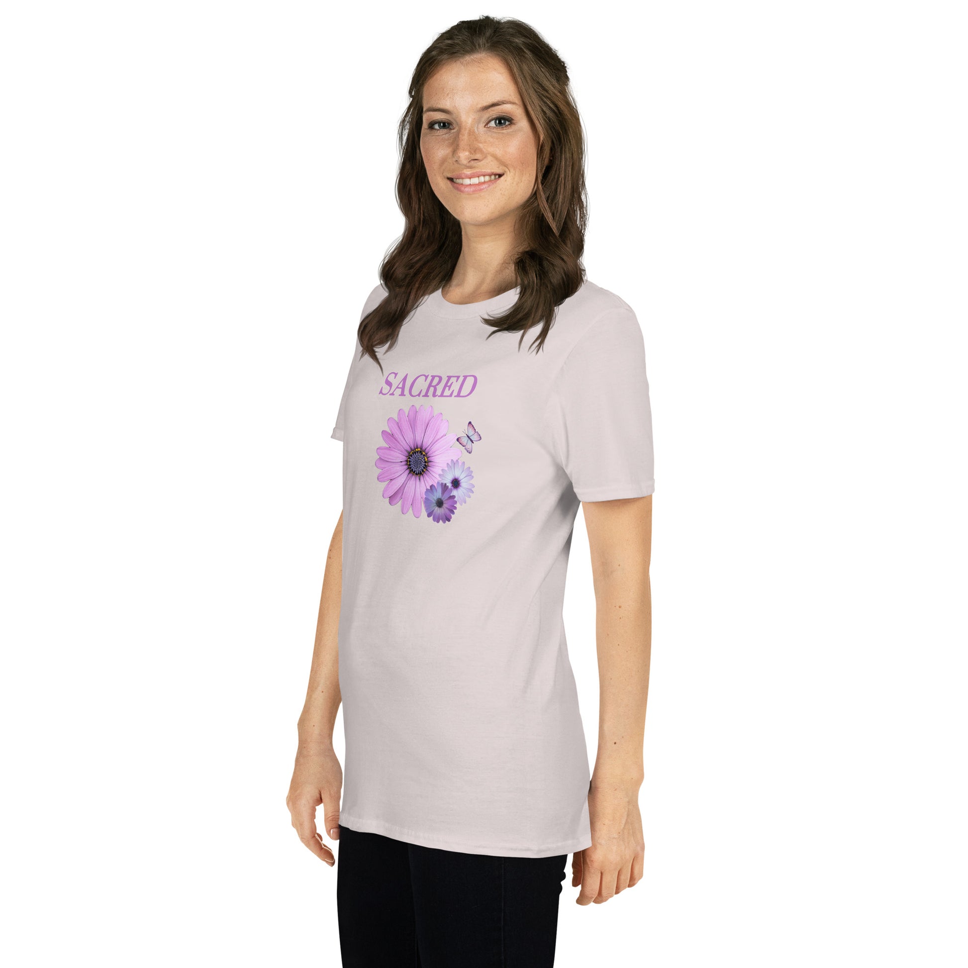 Sacred Floral Design Unisex Tee by EraofInk
