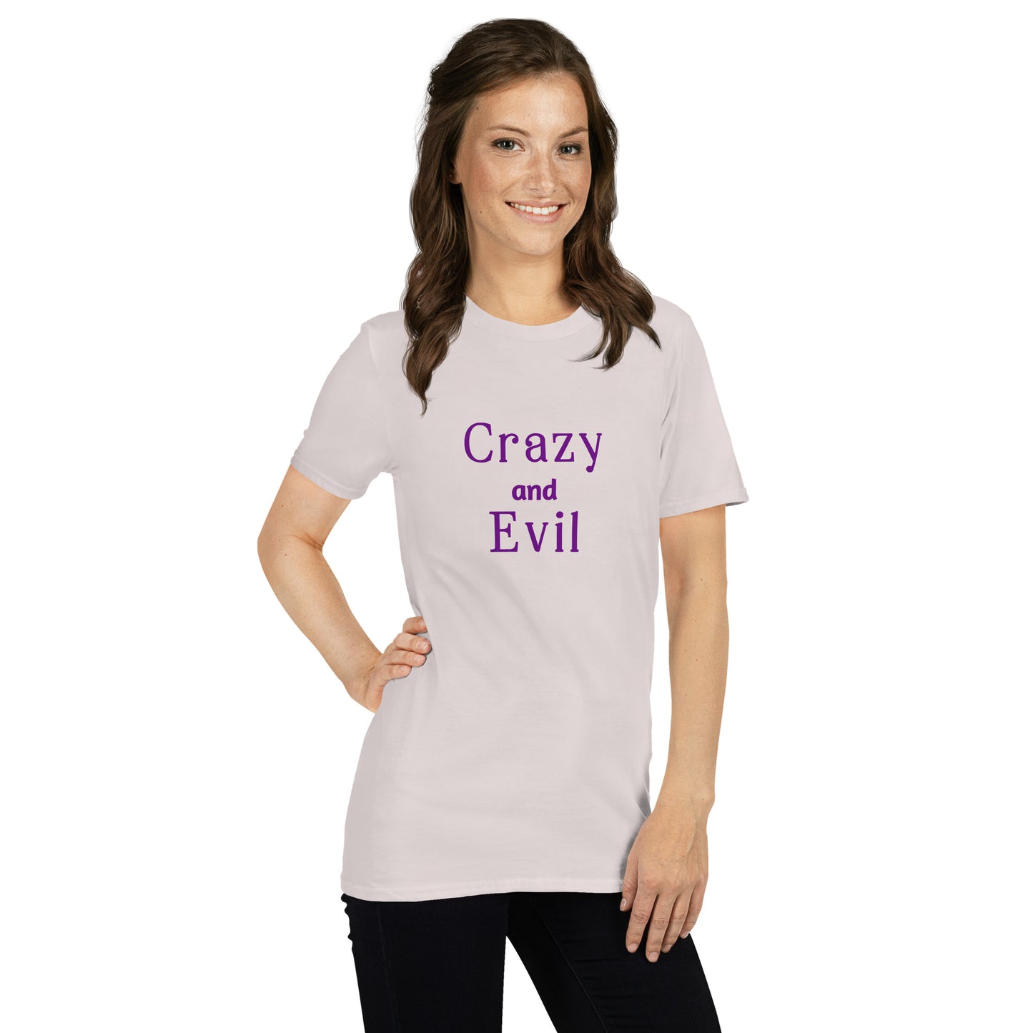 Crazy and Evil Unisex Tee by EraofInk