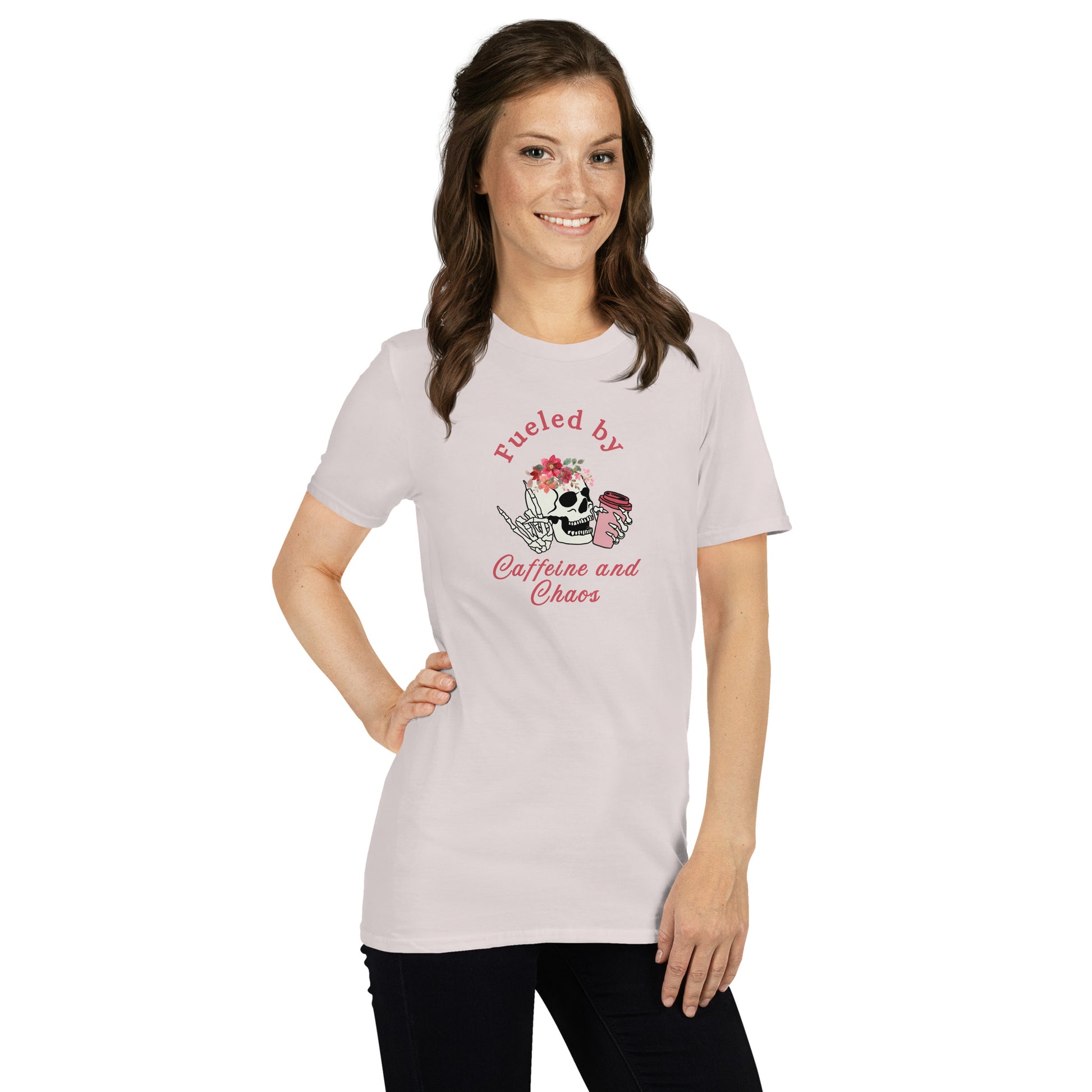 Fueled by Caffeine & Chaos Unisex Tee by EraofInk