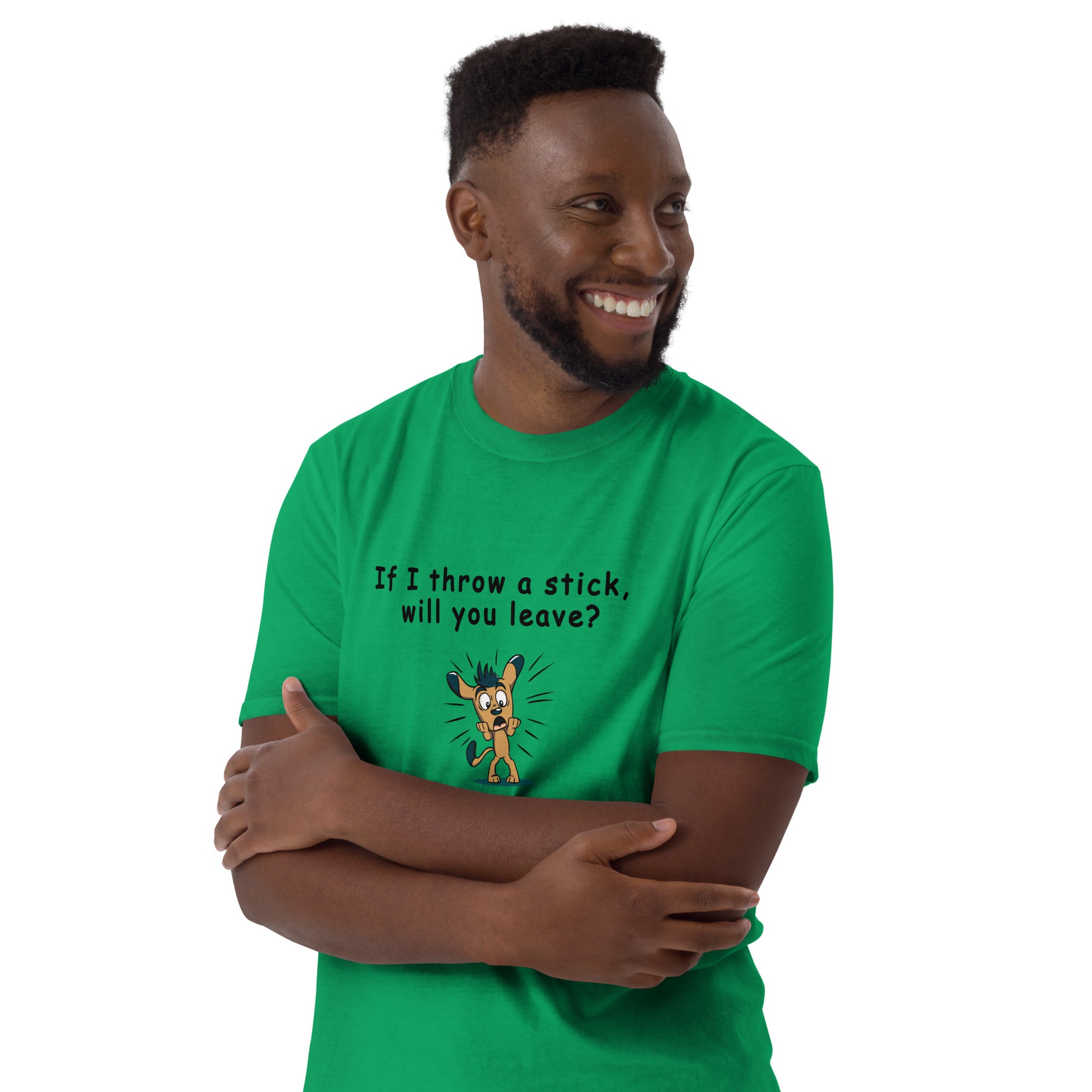 The Leave Me Alone Tee - If I Throw a Stick Will You Leave? Unisex Tee by EraofInk