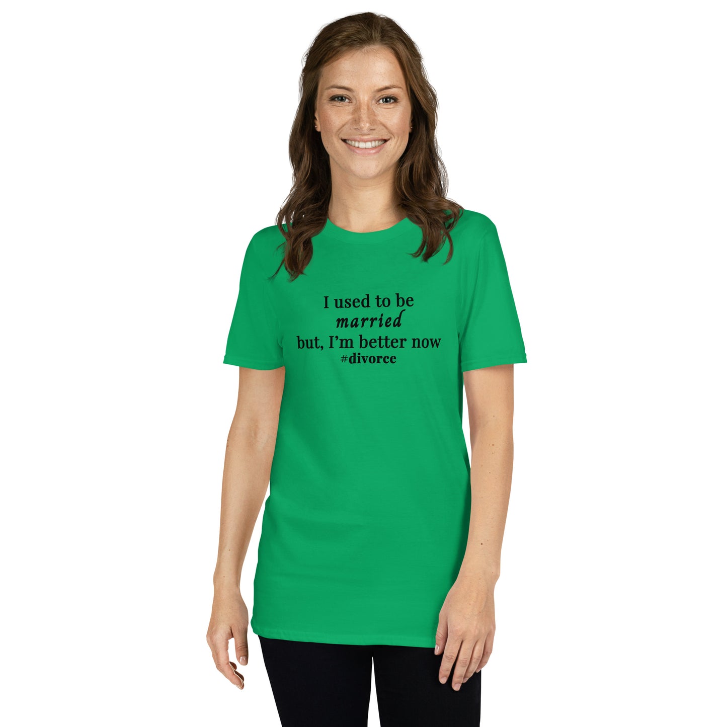Parody Divorce Tee - I Used to be Married but I'm Better Now #divorce Unisex Tee by EraofInk