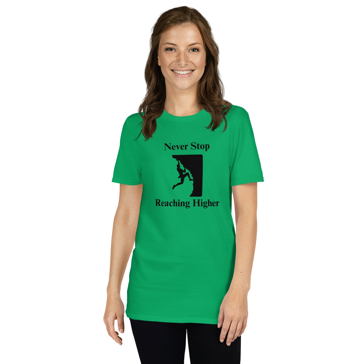 Never Stop Reaching Higher Unisex Tee by EraofInk