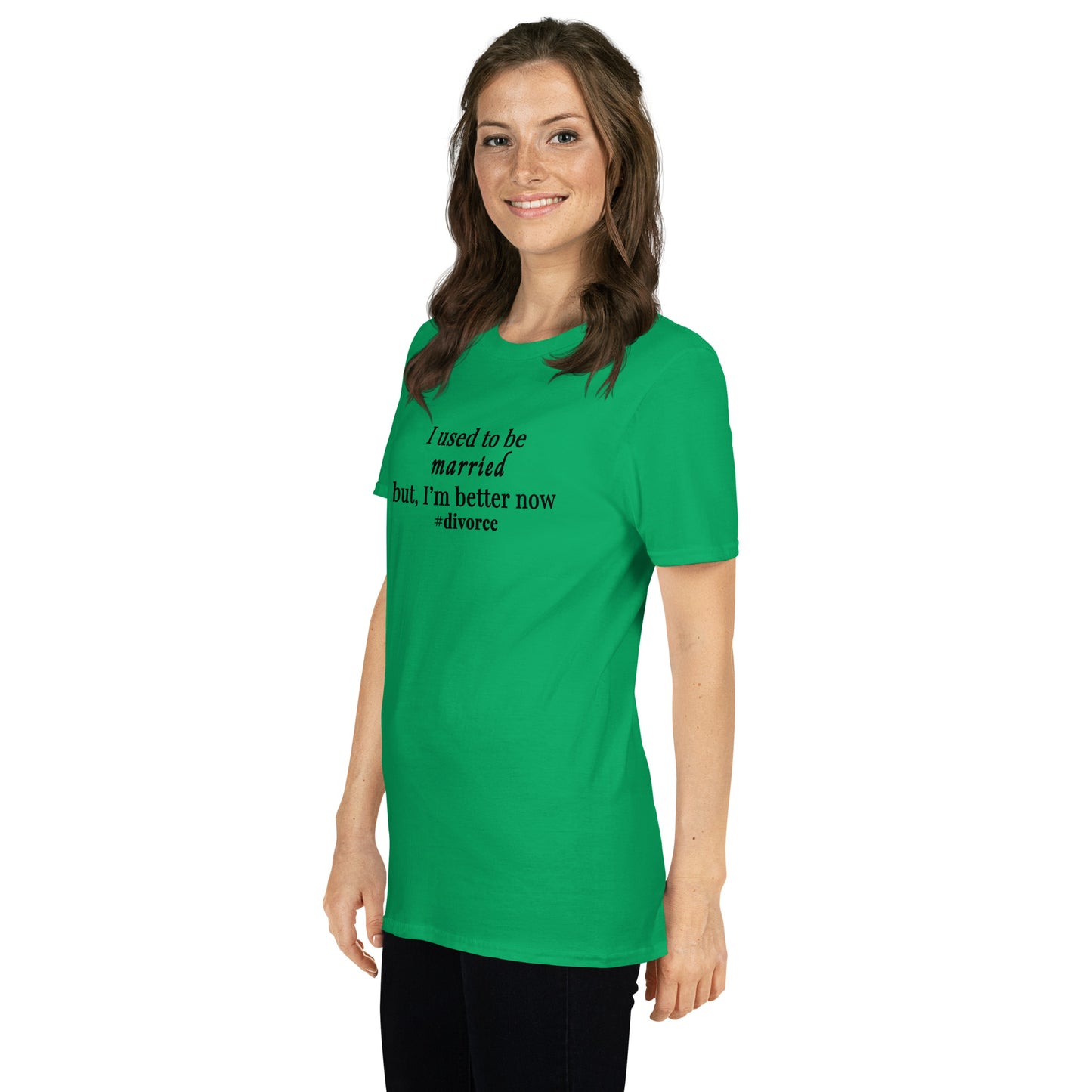 Parody Divorce Tee - I Used to be Married but I'm Better Now #divorce Unisex Tee by EraofInk