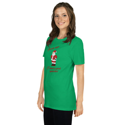 Santa Says I Need a Good Spankin' Unisex Tee by EraofInk