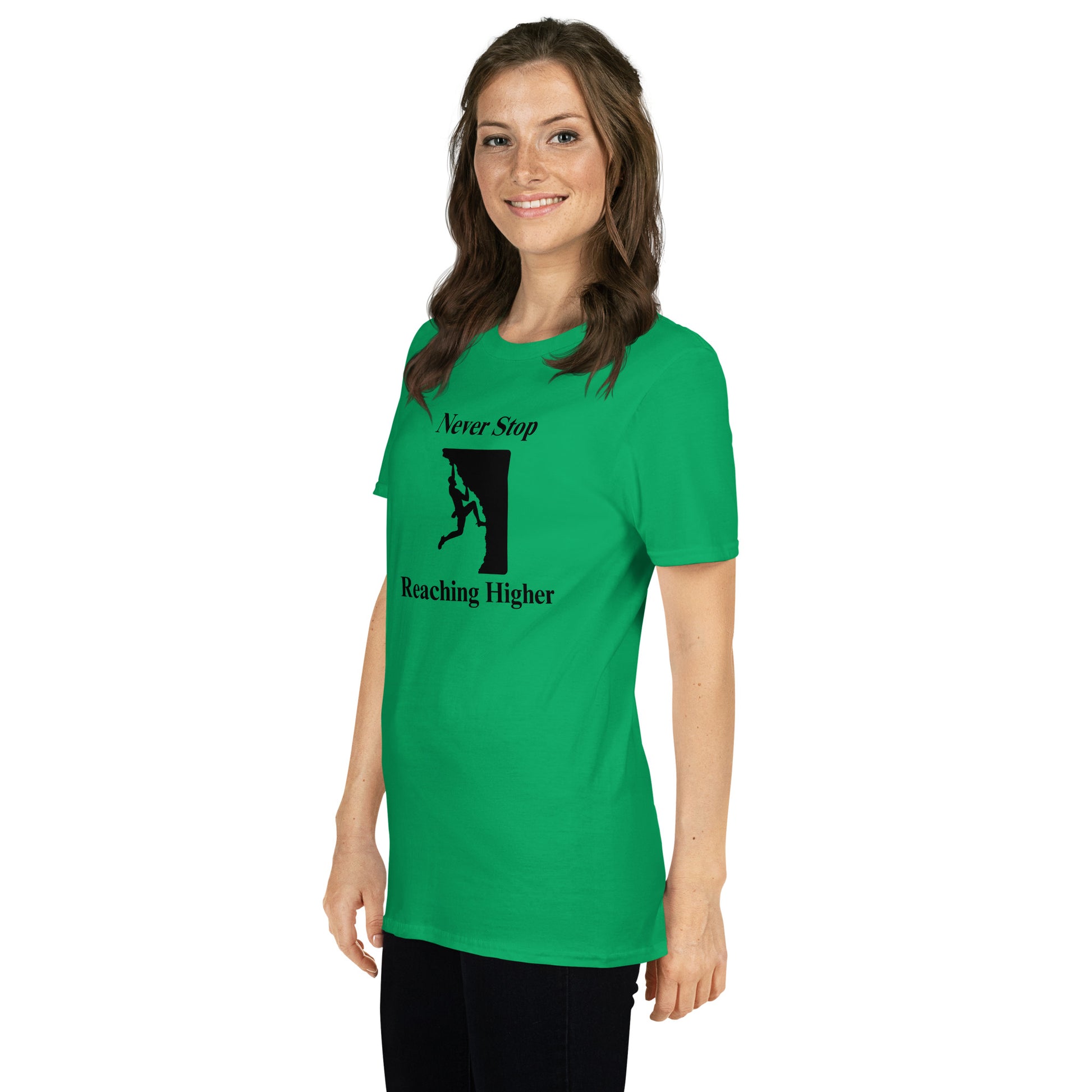 Never Stop Reaching Higher Unisex Tee by EraofInk