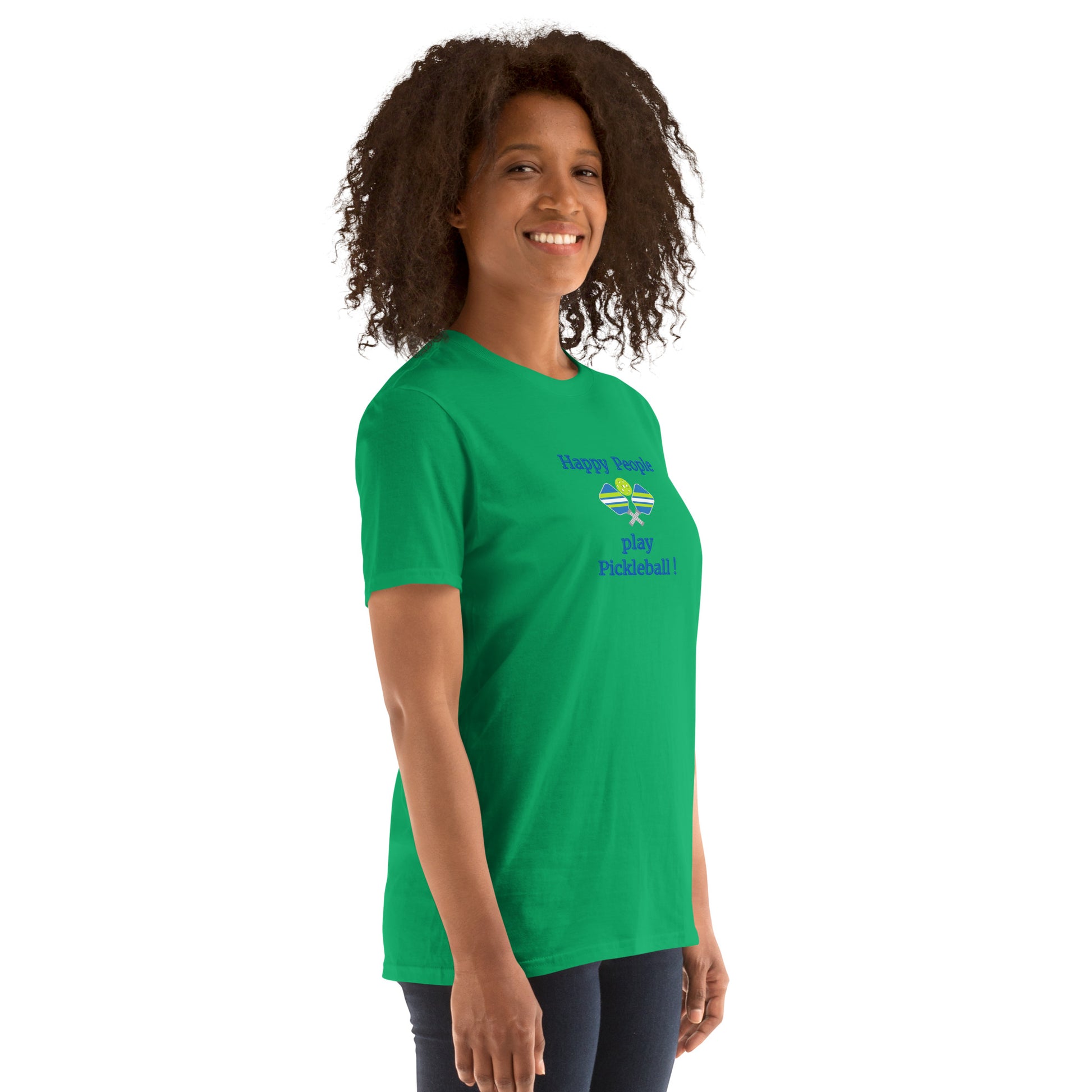 Happy People Play Pickleball Unisex Tee by EraofInk