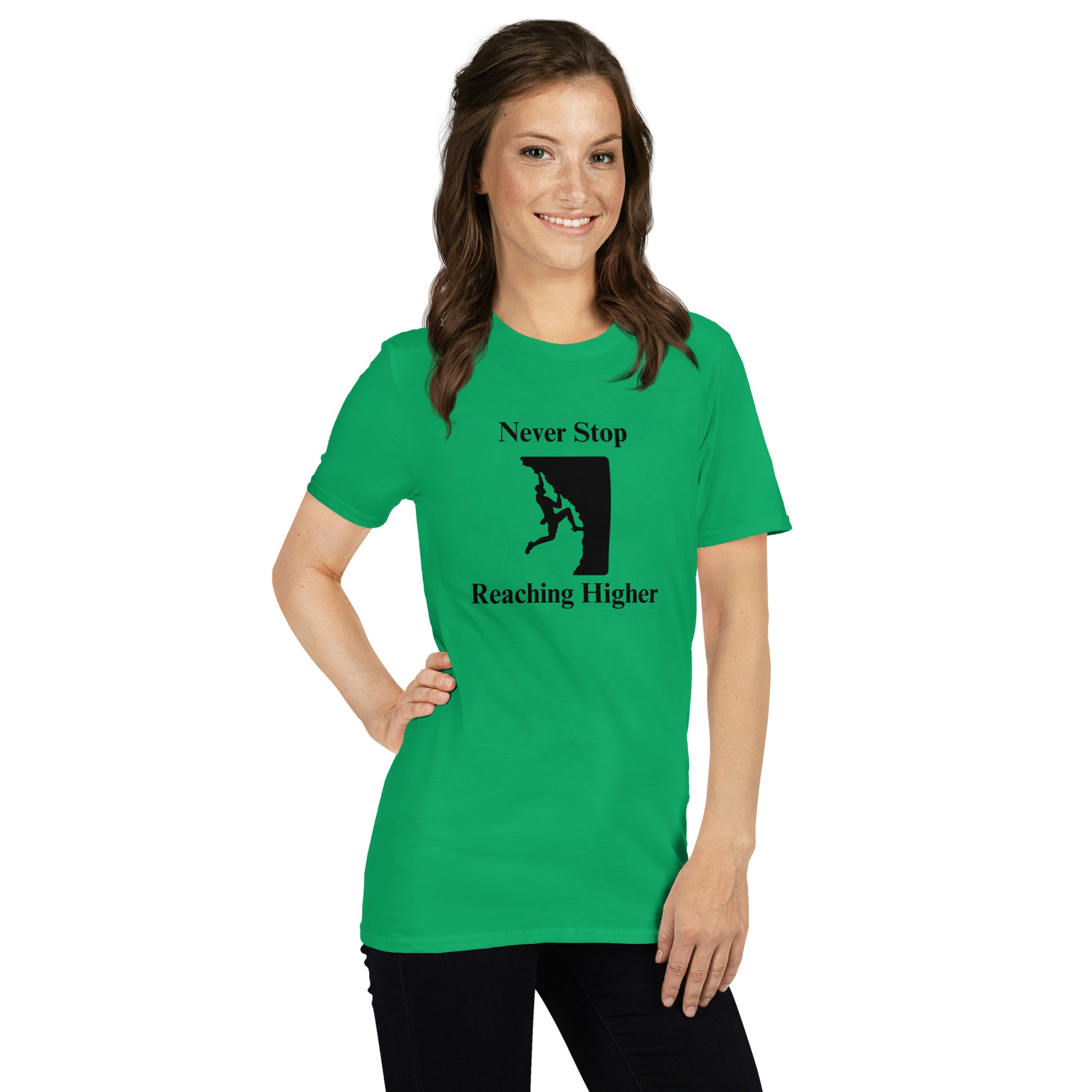 Never Stop Reaching Higher Unisex Tee by EraofInk
